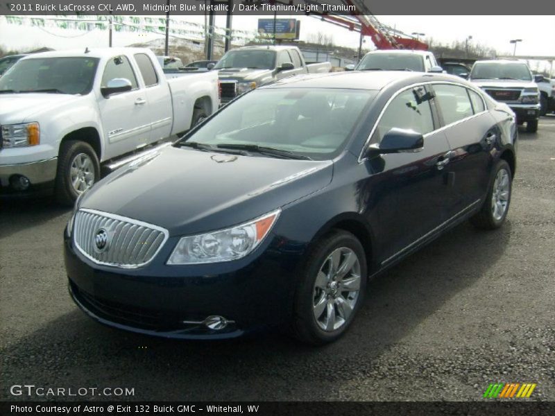 Midnight Blue Metallic / Dark Titanium/Light Titanium 2011 Buick LaCrosse CXL AWD