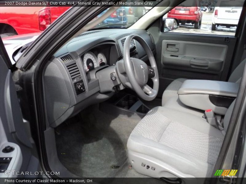  2007 Dakota SLT Club Cab 4x4 Medium Slate Gray Interior