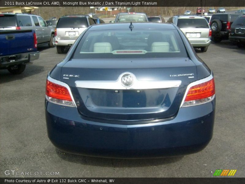 Midnight Blue Metallic / Dark Titanium/Light Titanium 2011 Buick LaCrosse CXL AWD