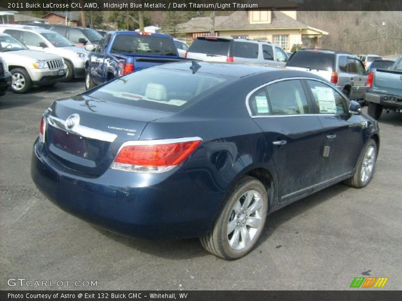 Midnight Blue Metallic / Dark Titanium/Light Titanium 2011 Buick LaCrosse CXL AWD