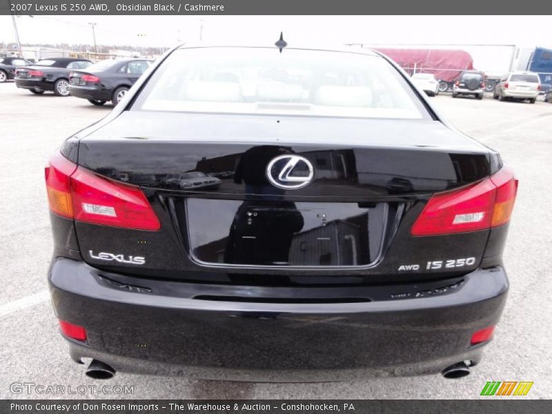 Obsidian Black / Cashmere 2007 Lexus IS 250 AWD