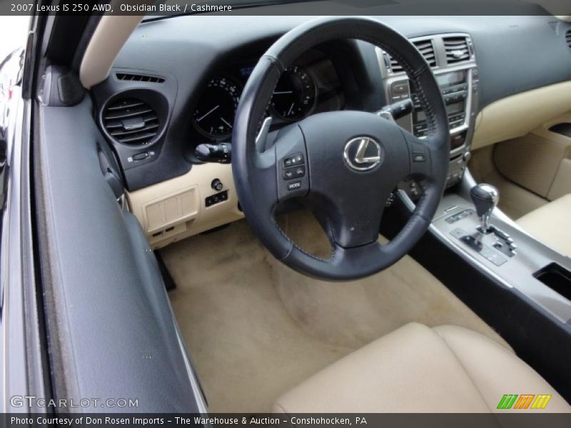 Obsidian Black / Cashmere 2007 Lexus IS 250 AWD