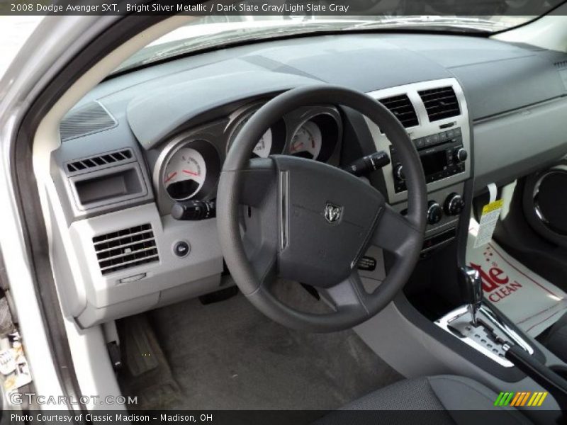 Bright Silver Metallic / Dark Slate Gray/Light Slate Gray 2008 Dodge Avenger SXT