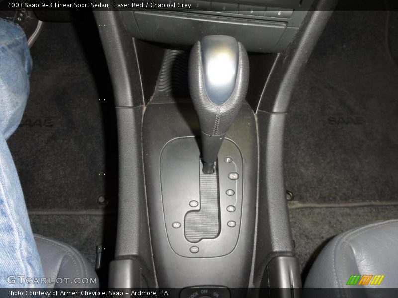  2003 9-3 Linear Sport Sedan 5 Speed Automatic Shifter