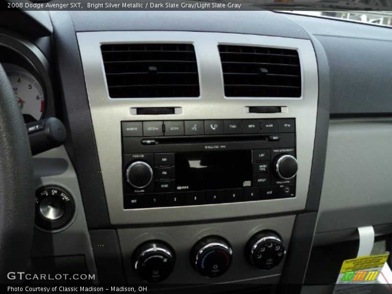 Bright Silver Metallic / Dark Slate Gray/Light Slate Gray 2008 Dodge Avenger SXT