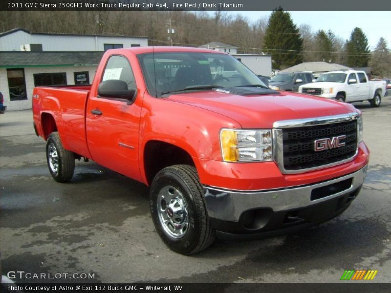 Front 3/4 View of 2011 Sierra 2500HD Work Truck Regular Cab 4x4
