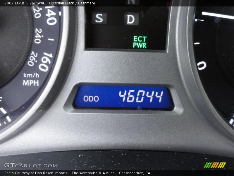 Obsidian Black / Cashmere 2007 Lexus IS 250 AWD