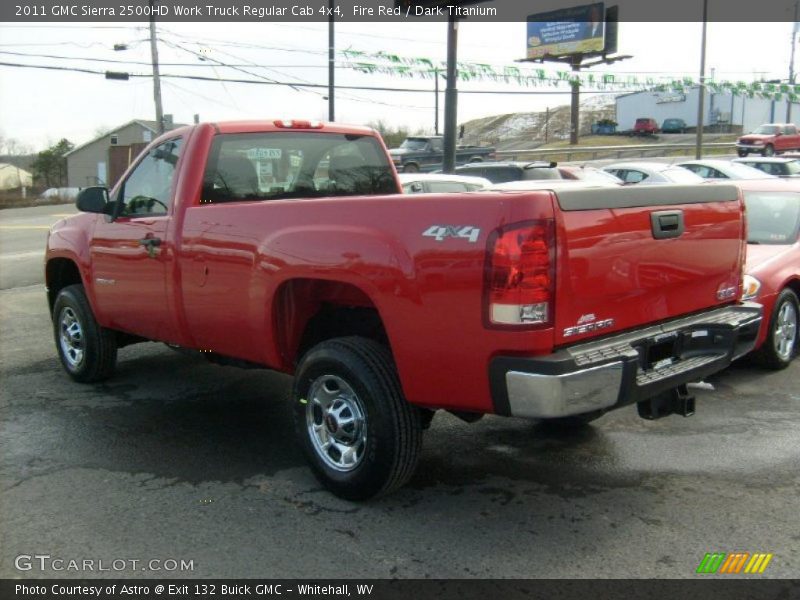 Fire Red / Dark Titanium 2011 GMC Sierra 2500HD Work Truck Regular Cab 4x4