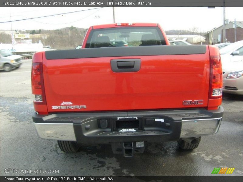 Fire Red / Dark Titanium 2011 GMC Sierra 2500HD Work Truck Regular Cab 4x4
