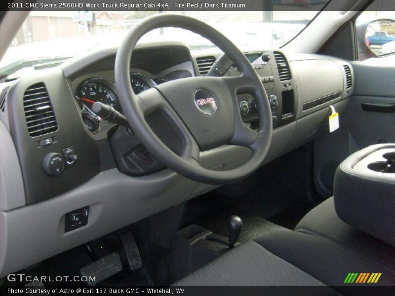 Fire Red / Dark Titanium 2011 GMC Sierra 2500HD Work Truck Regular Cab 4x4