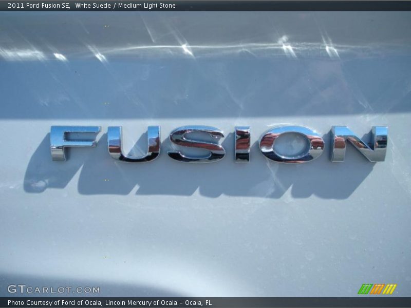 White Suede / Medium Light Stone 2011 Ford Fusion SE