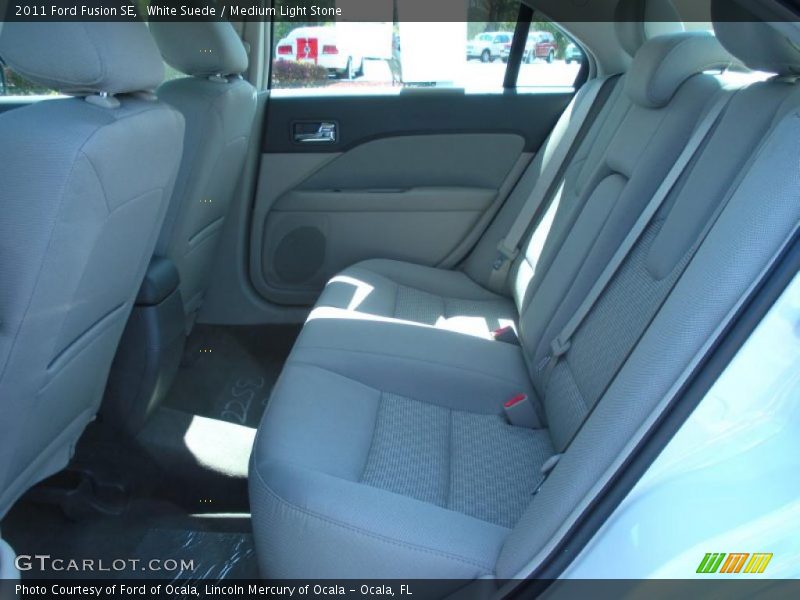 White Suede / Medium Light Stone 2011 Ford Fusion SE