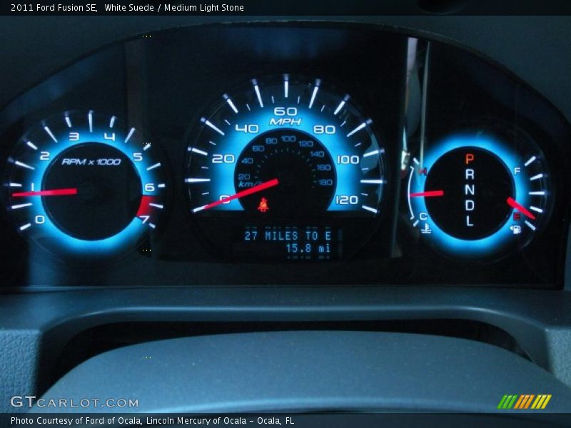 White Suede / Medium Light Stone 2011 Ford Fusion SE