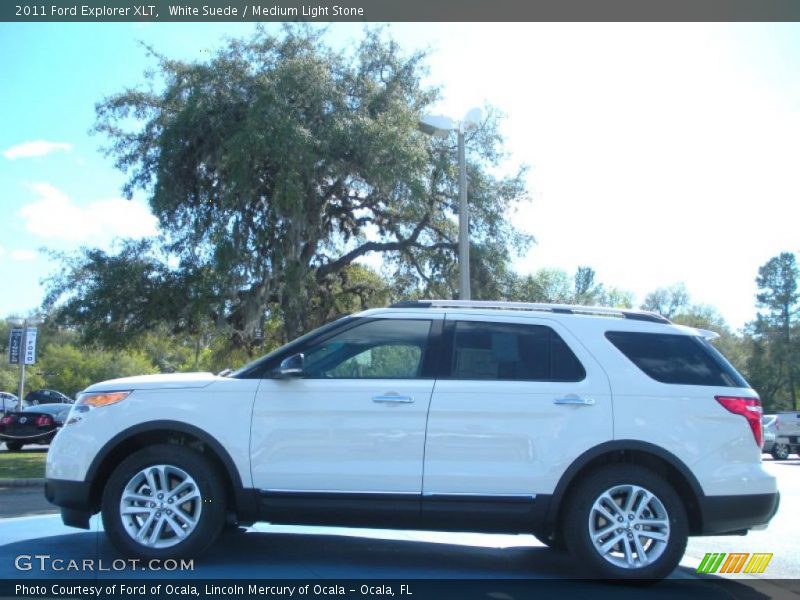 White Suede / Medium Light Stone 2011 Ford Explorer XLT