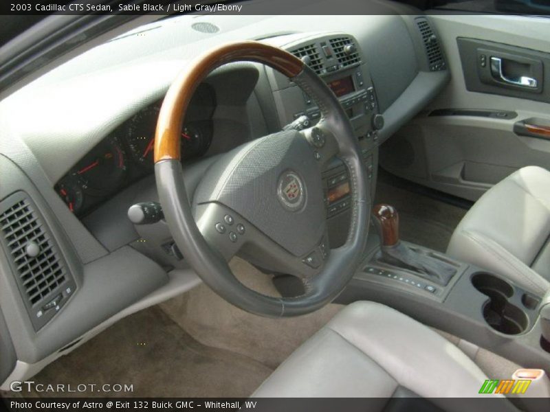 Sable Black / Light Gray/Ebony 2003 Cadillac CTS Sedan