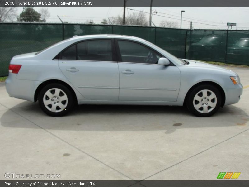 Silver Blue / Gray 2008 Hyundai Sonata GLS V6
