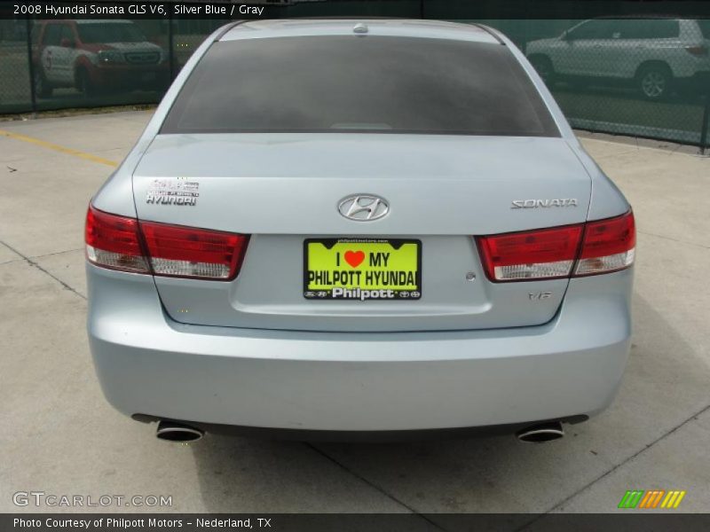 Silver Blue / Gray 2008 Hyundai Sonata GLS V6