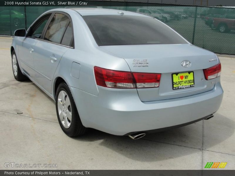 Silver Blue / Gray 2008 Hyundai Sonata GLS V6