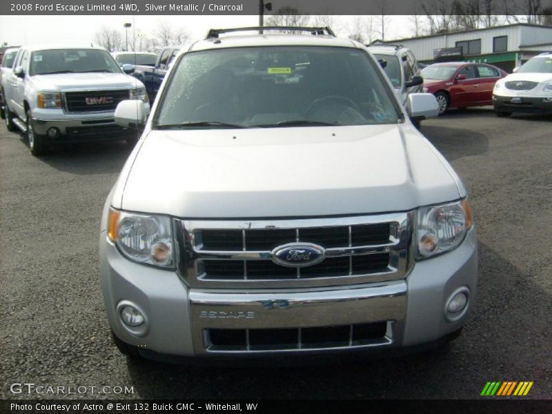 Silver Metallic / Charcoal 2008 Ford Escape Limited 4WD