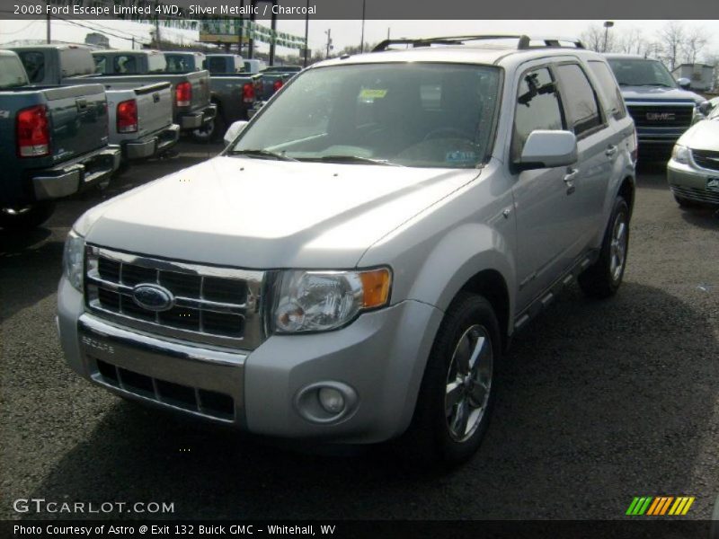 Silver Metallic / Charcoal 2008 Ford Escape Limited 4WD