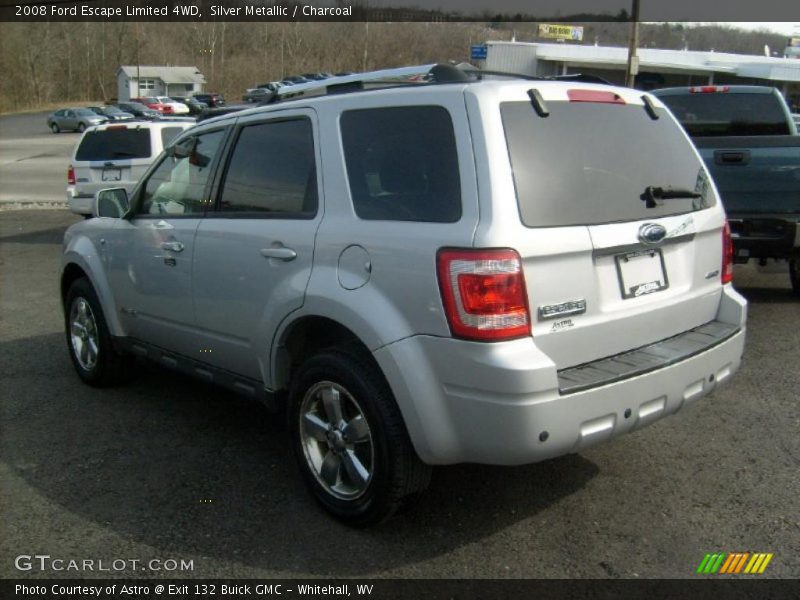 Silver Metallic / Charcoal 2008 Ford Escape Limited 4WD