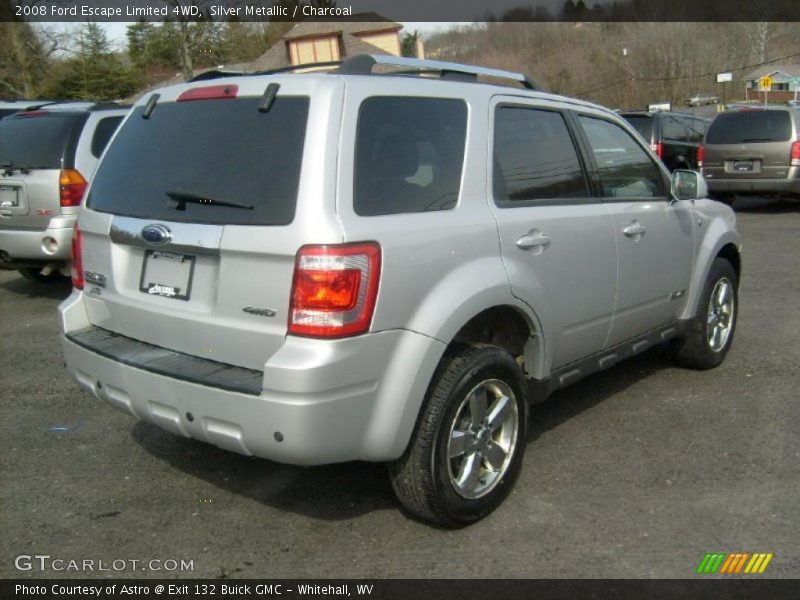 Silver Metallic / Charcoal 2008 Ford Escape Limited 4WD