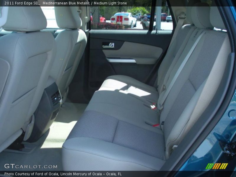 Mediterranean Blue Metallic / Medium Light Stone 2011 Ford Edge SEL