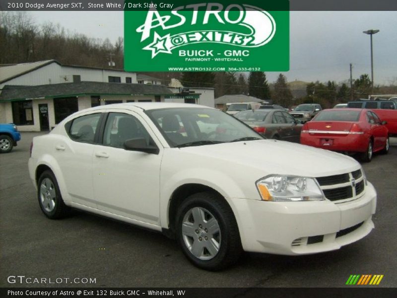Stone White / Dark Slate Gray 2010 Dodge Avenger SXT