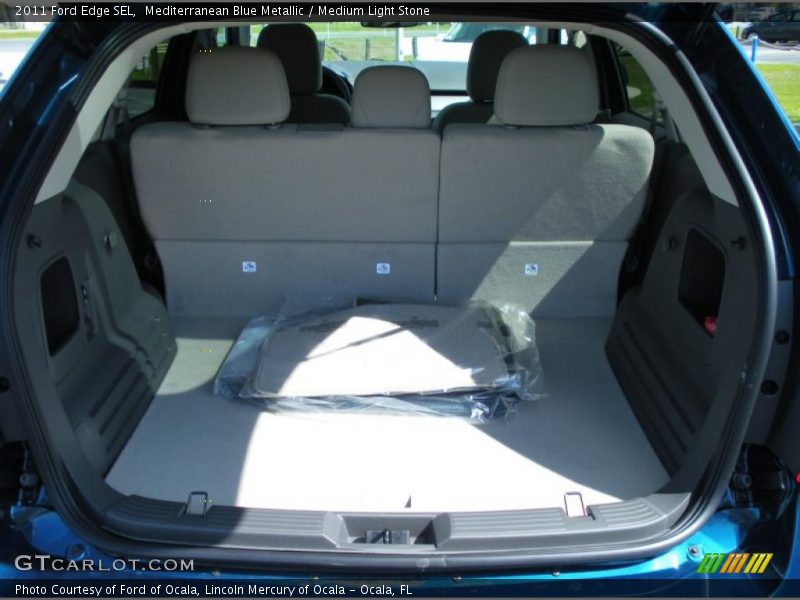 Mediterranean Blue Metallic / Medium Light Stone 2011 Ford Edge SEL