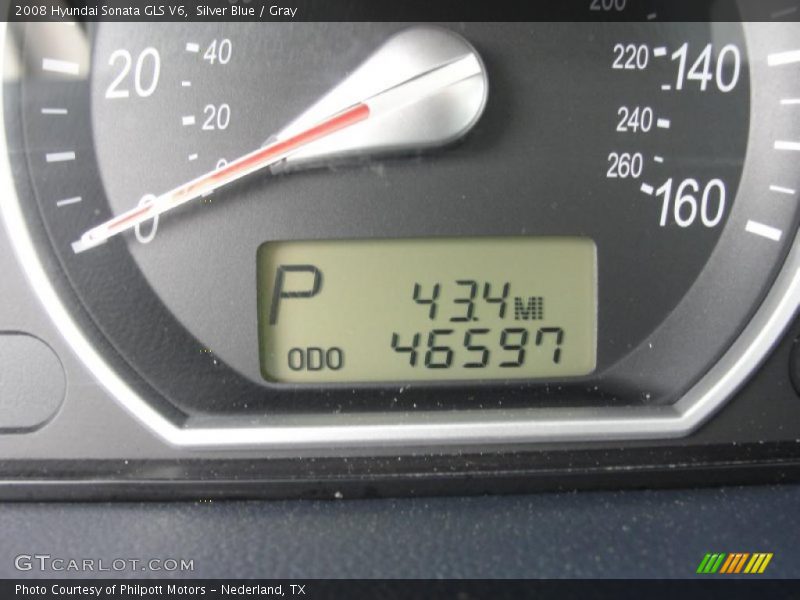 Silver Blue / Gray 2008 Hyundai Sonata GLS V6