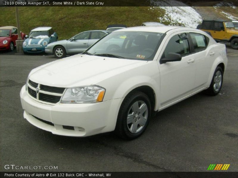 Stone White / Dark Slate Gray 2010 Dodge Avenger SXT