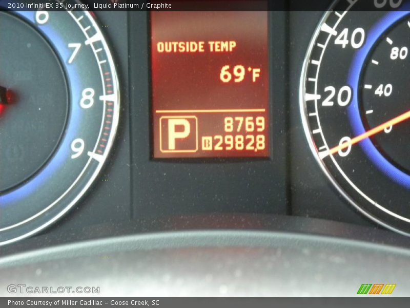 Liquid Platinum / Graphite 2010 Infiniti EX 35 Journey