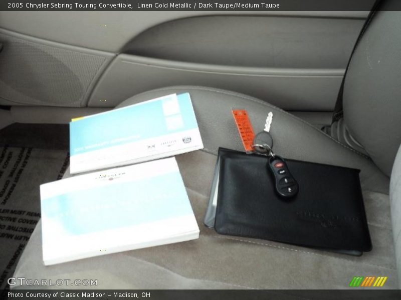 Linen Gold Metallic / Dark Taupe/Medium Taupe 2005 Chrysler Sebring Touring Convertible