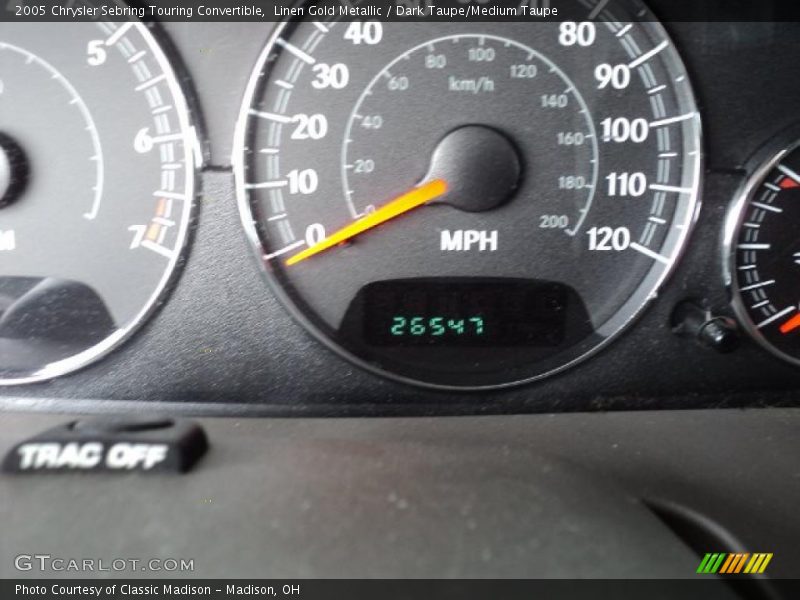 Linen Gold Metallic / Dark Taupe/Medium Taupe 2005 Chrysler Sebring Touring Convertible