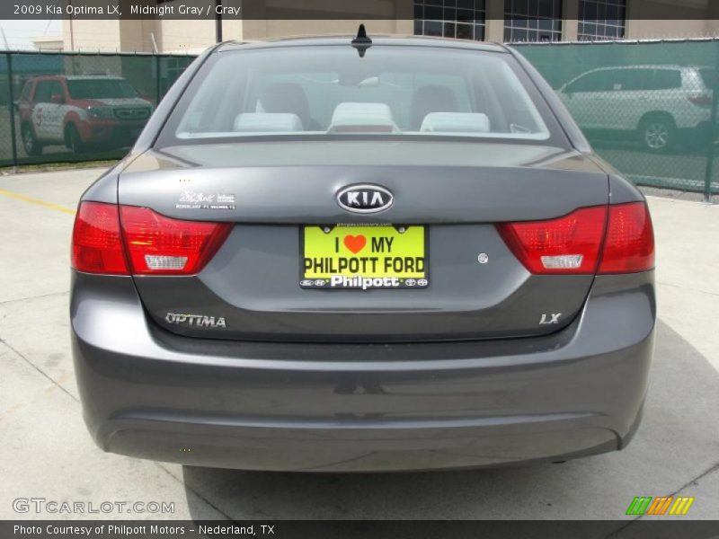 Midnight Gray / Gray 2009 Kia Optima LX