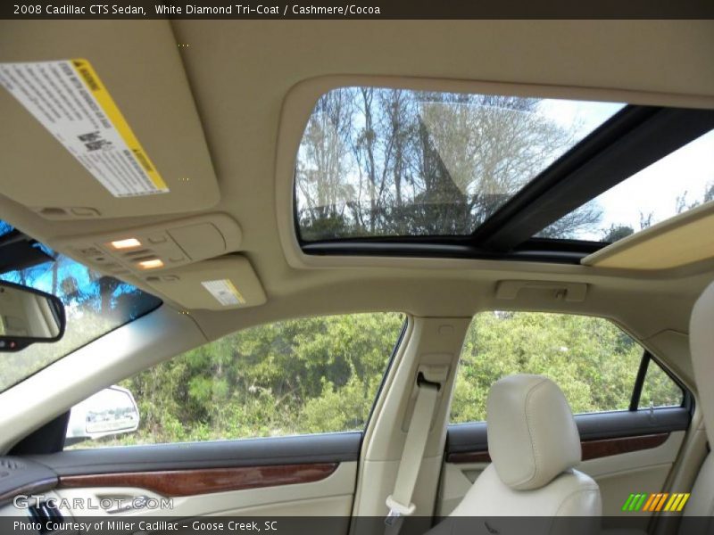 White Diamond Tri-Coat / Cashmere/Cocoa 2008 Cadillac CTS Sedan
