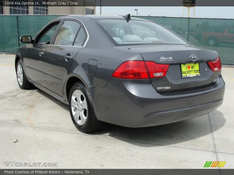 Midnight Gray / Gray 2009 Kia Optima LX