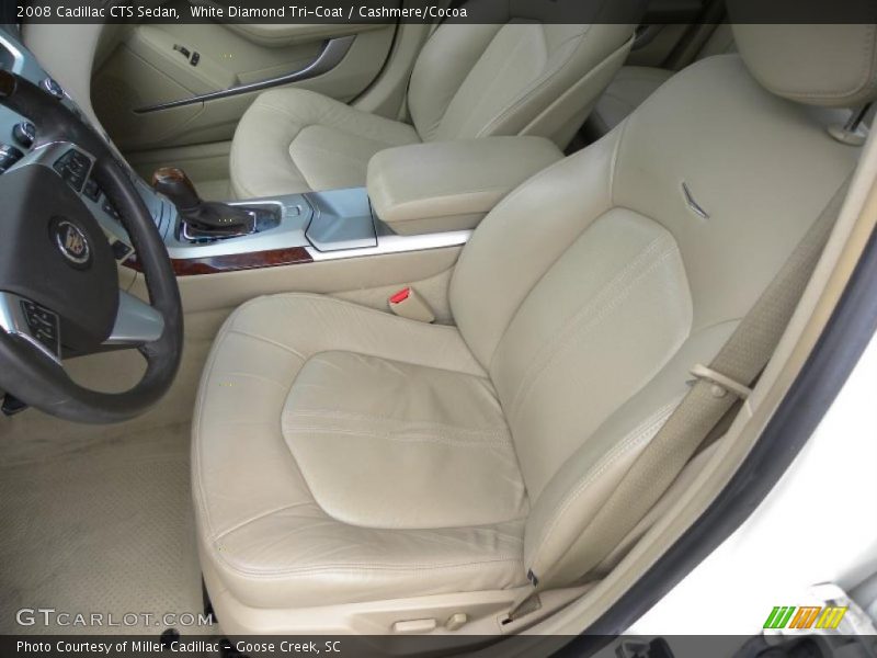 White Diamond Tri-Coat / Cashmere/Cocoa 2008 Cadillac CTS Sedan