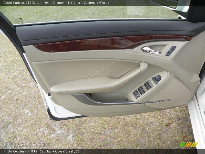 White Diamond Tri-Coat / Cashmere/Cocoa 2008 Cadillac CTS Sedan