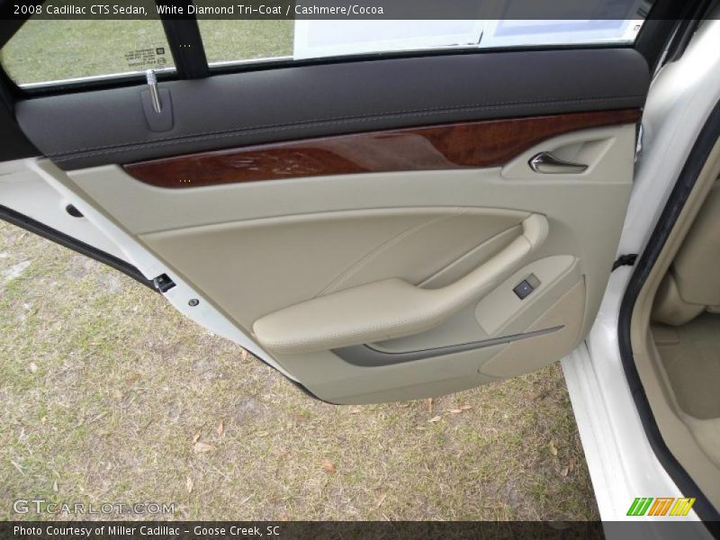 White Diamond Tri-Coat / Cashmere/Cocoa 2008 Cadillac CTS Sedan