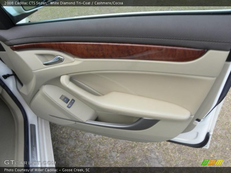 White Diamond Tri-Coat / Cashmere/Cocoa 2008 Cadillac CTS Sedan