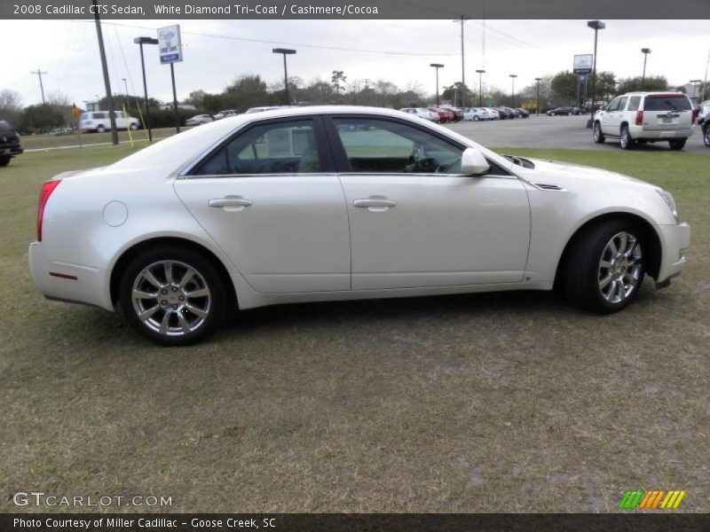 White Diamond Tri-Coat / Cashmere/Cocoa 2008 Cadillac CTS Sedan