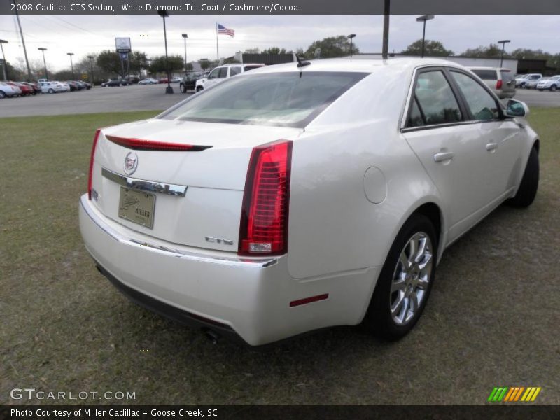 White Diamond Tri-Coat / Cashmere/Cocoa 2008 Cadillac CTS Sedan