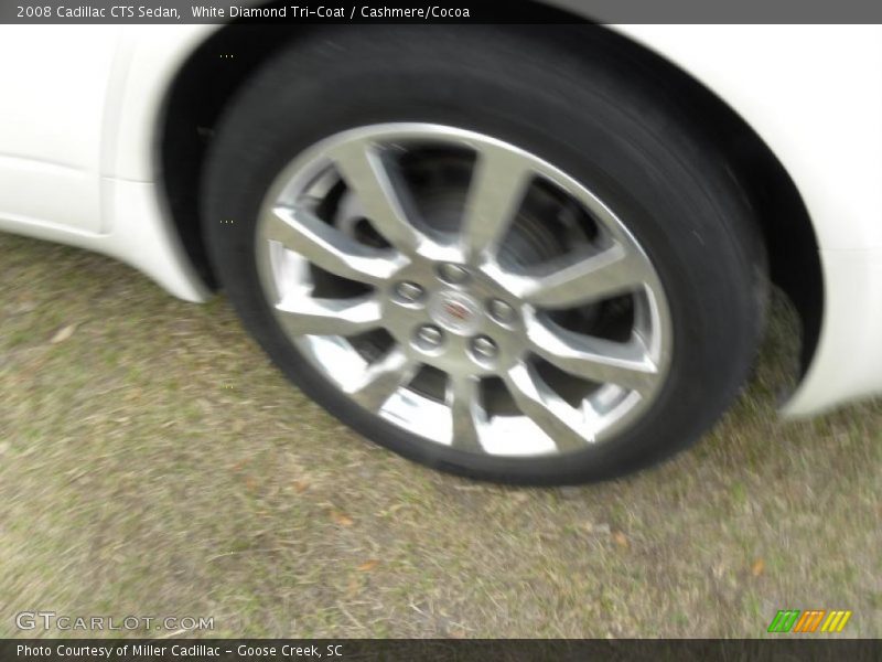 White Diamond Tri-Coat / Cashmere/Cocoa 2008 Cadillac CTS Sedan
