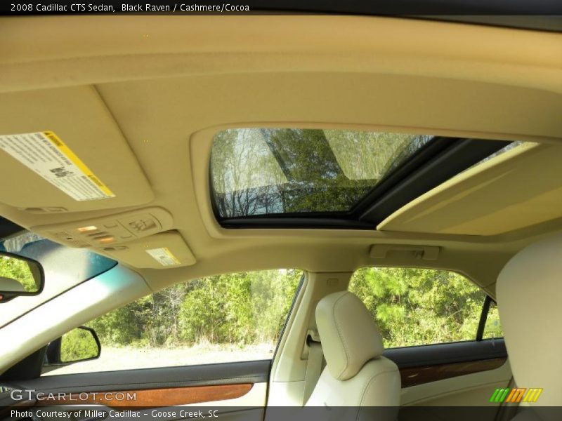 Sunroof of 2008 CTS Sedan