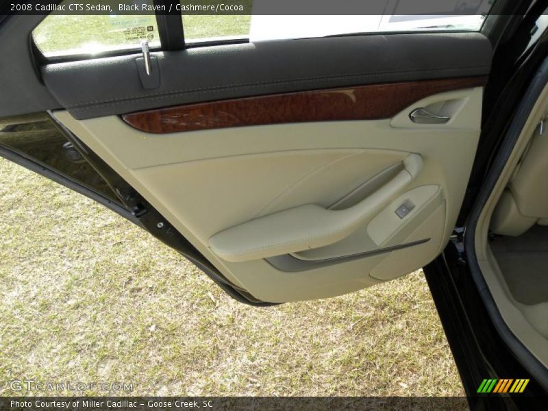 Black Raven / Cashmere/Cocoa 2008 Cadillac CTS Sedan