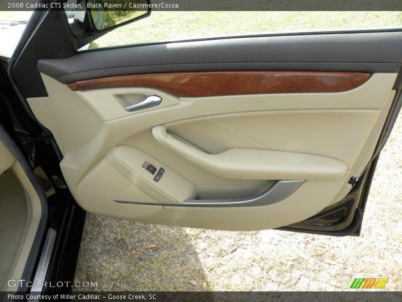 Black Raven / Cashmere/Cocoa 2008 Cadillac CTS Sedan