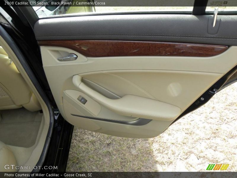 Black Raven / Cashmere/Cocoa 2008 Cadillac CTS Sedan