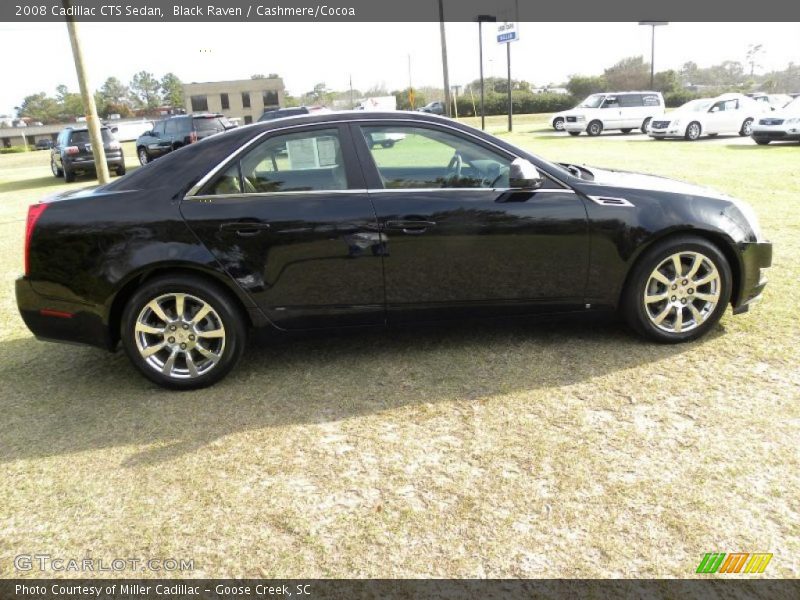 Black Raven / Cashmere/Cocoa 2008 Cadillac CTS Sedan