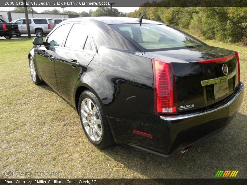 Black Raven / Cashmere/Cocoa 2008 Cadillac CTS Sedan